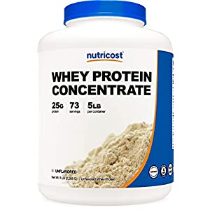 Nutricost Whey Protein Concentrate (Unflavored) 5LBS