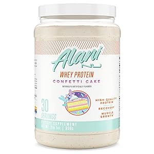 Alani Nu Whey Protein Powder, 23g of Ultra-Premium, Gluten-Free, Low Fat Blend of Fast-digesting Protein, Confetti Cake…