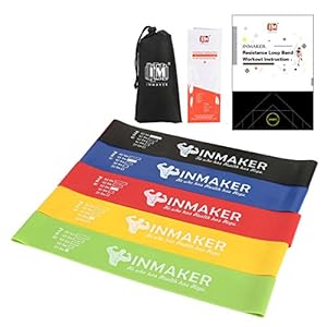 INMAKER Workout Bands Resistance for Women, Leg Bands for Working Out, Resistant Excersize Bands for Butt and Legs