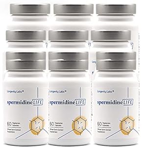 spermidineLIFE Natural Supplement, Plant-Based, Wheat Germ Extract with High Spermidine Content and Zinc for Cell…