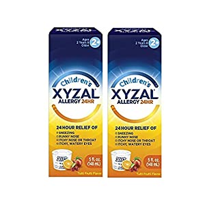 Children’s Xyzal Allergy 24 Hour, Tutti Frutti Flavor, 5 Ounce (Pack of 2)